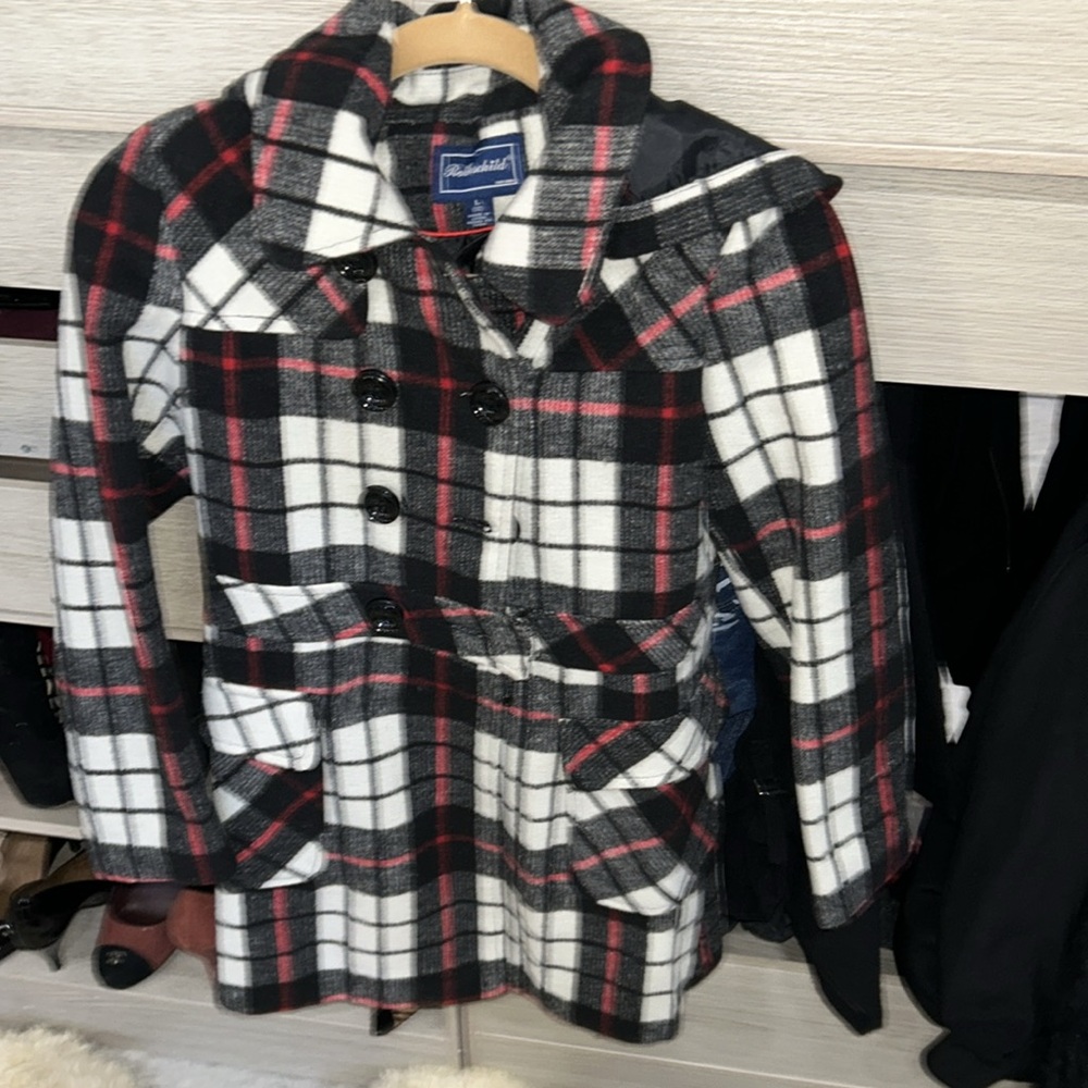 Rothschild Plaid‎ Wool Coat